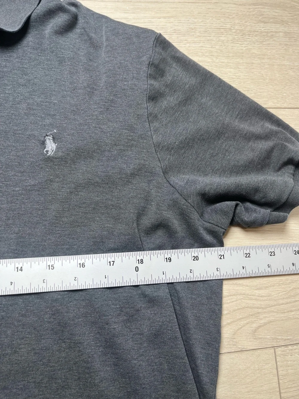 Ralph Lauren Men's Polo Shirt - Charcoal Gray men’s size large Classic fit